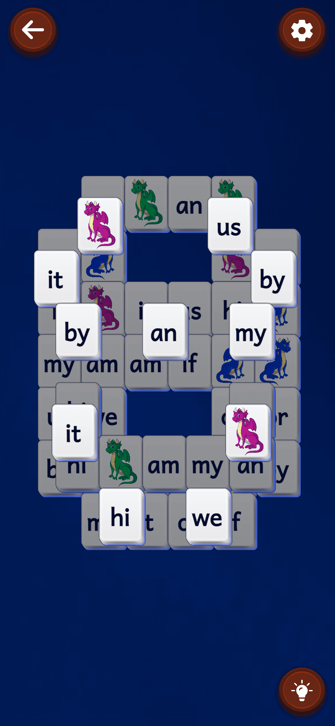 Two Letters Words Theme - Learning simple two-letter words
